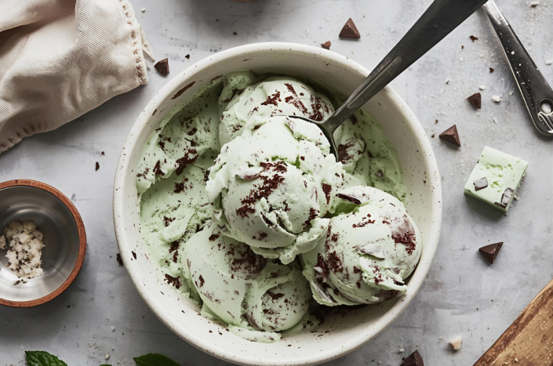 Mint Chocolate Chip Ice Cream Vegan & Gluten Free